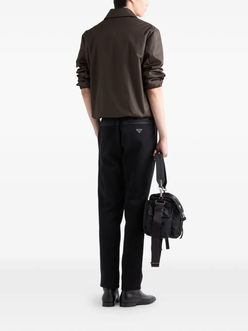Prada Jack met triangel-logo Groen