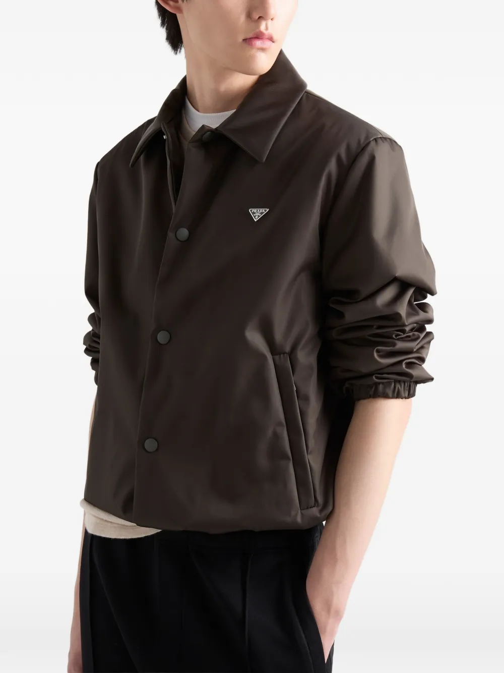 Prada Jack met triangel-logo Groen