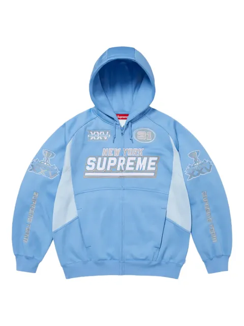 Supreme Football zip-fastening hoodie