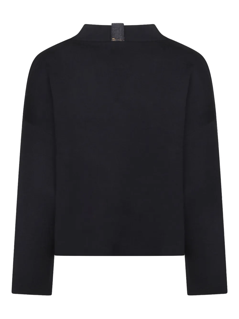 Fabiana Filippi Vest met rits en knopen Zwart