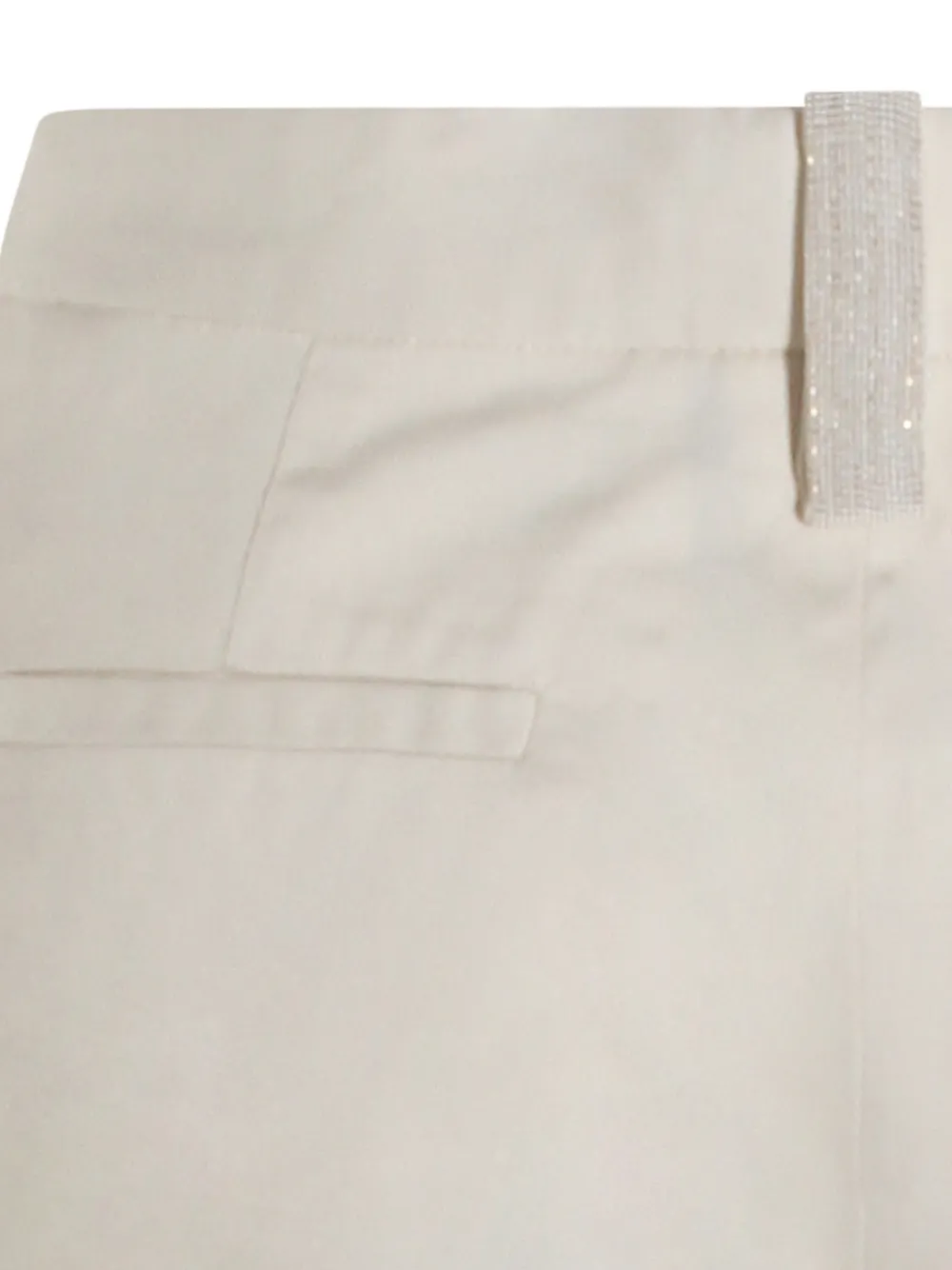Fabiana Filippi Straight broek met zijzak Beige