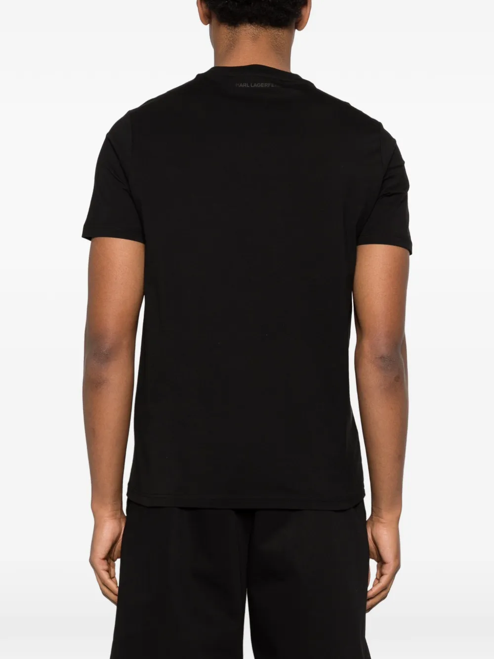 Karl Lagerfeld T-shirt met logopatroon Zwart