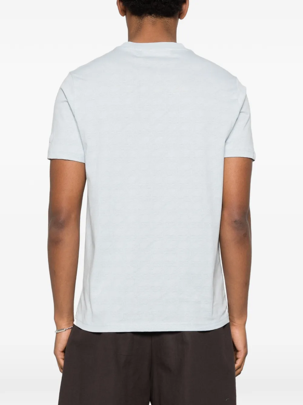 Karl Lagerfeld T-shirt met logopatroon Blauw