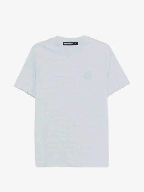 Karl Lagerfeld logo-patterned T-shirt