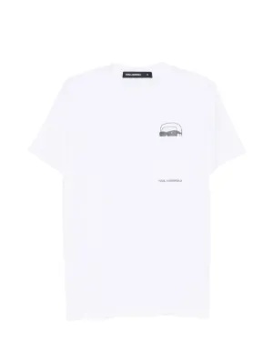 FENDI logo-embroidered T-shirt | White | FARFETCH ZA