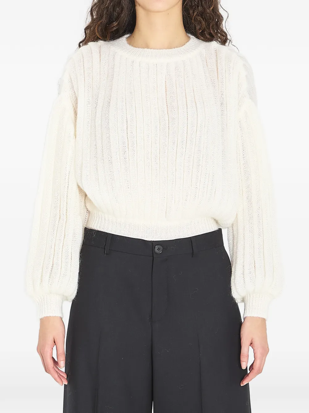 LOEWE balloon-sleeve sweater - Neutrals