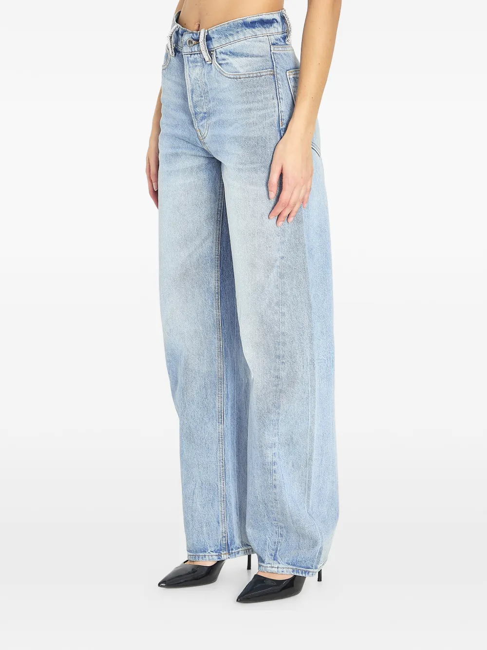 Alexander Wang Float rhinestone jeans | Wide-Leg Jeans | Image 2