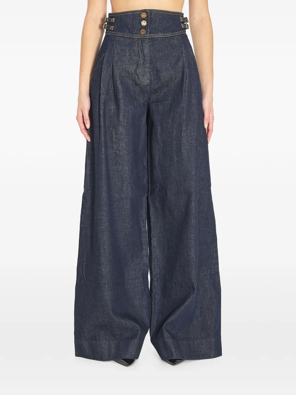 ZIMMERMANN Rebellion high-waisted jeans - Blu