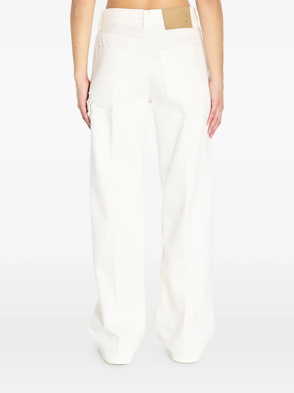 Haikure Winona jeans met logopatch Wit