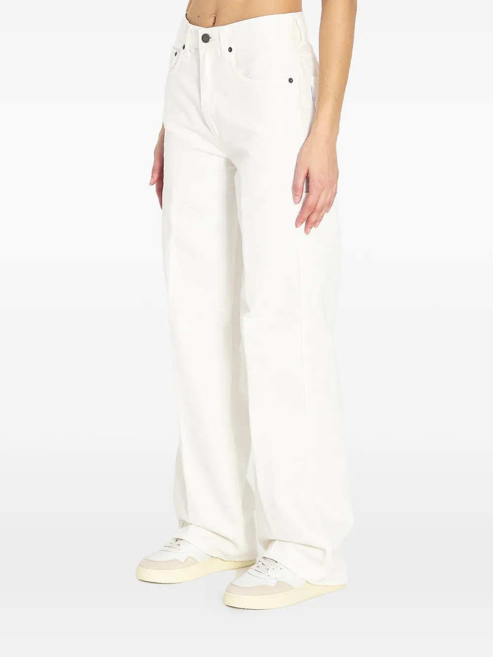 Haikure Winona logo-patch jeans - Wit