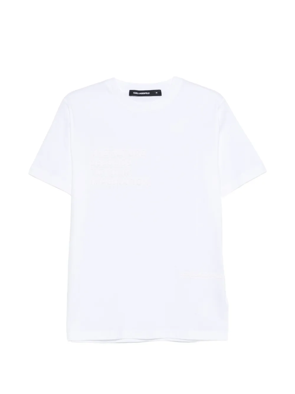 Karl Lagerfeld T-shirt con logo - Bianco