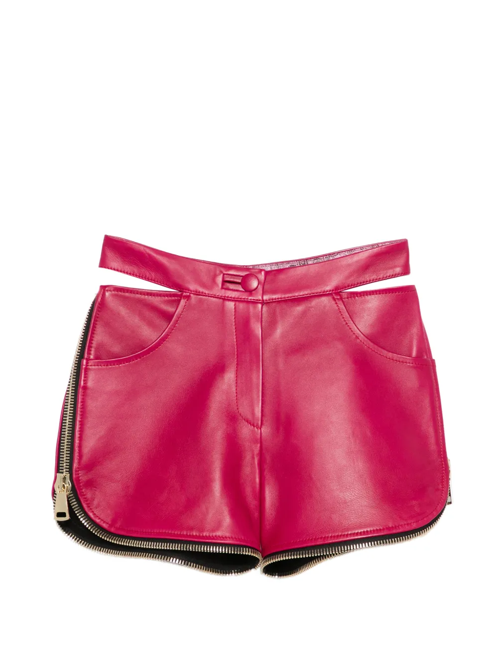 MITILIANE COUTURE Shorts con zip laterale - Rosa