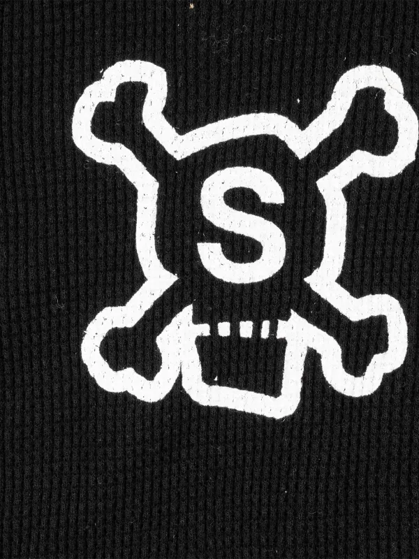 Stüssy skull-print long-sleeve T-shirt | Black | FARFETCH