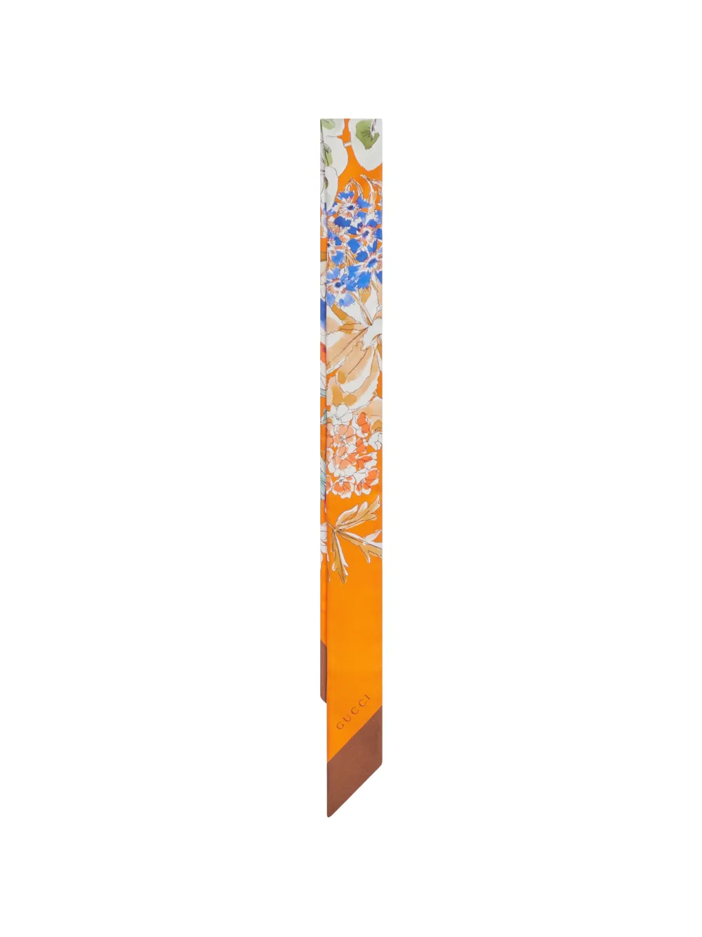 Gucci floral scarf - Oranje