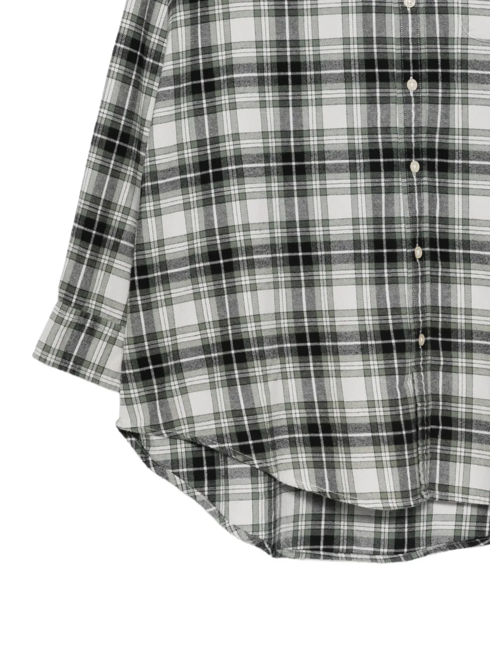  Denimist Plaid-pattern Long-sleeve Shirt - Green 