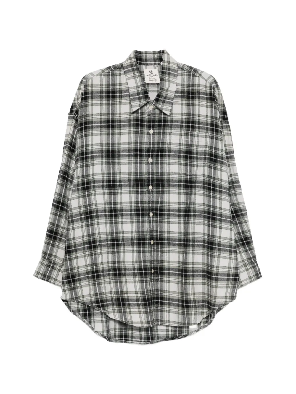 Denimist plaid-pattern long-sleeve shirt - Verde