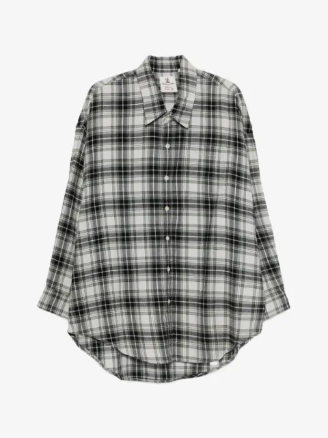 Denimist plaid-pattern long-sleeve shirt