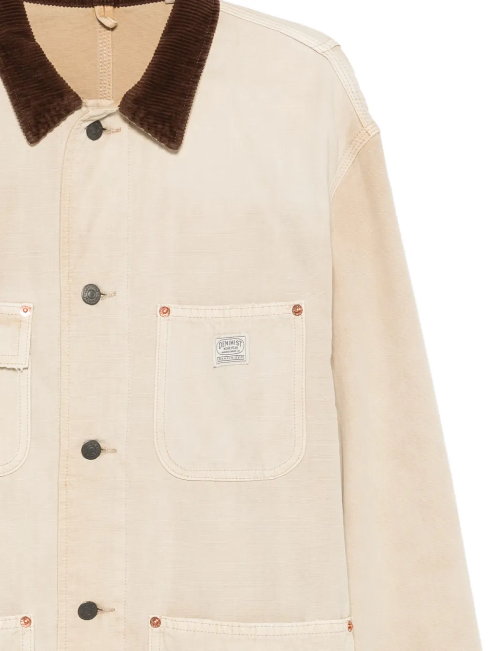  Denimist Corduroy Collared Jacket - Neutrals 