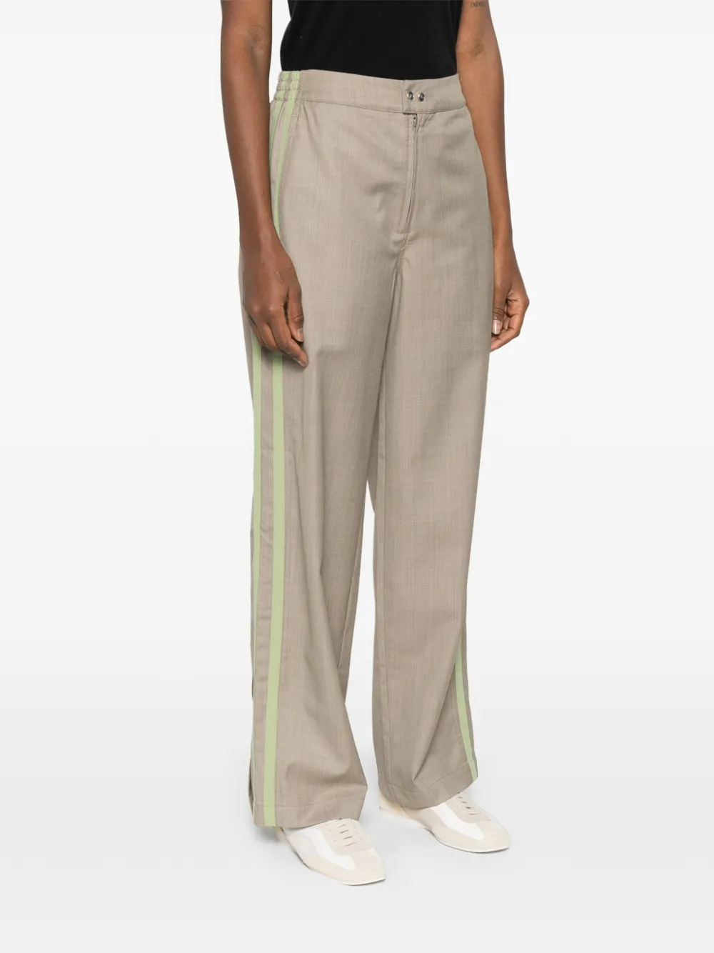 6397 Broek met zijstreep Beige