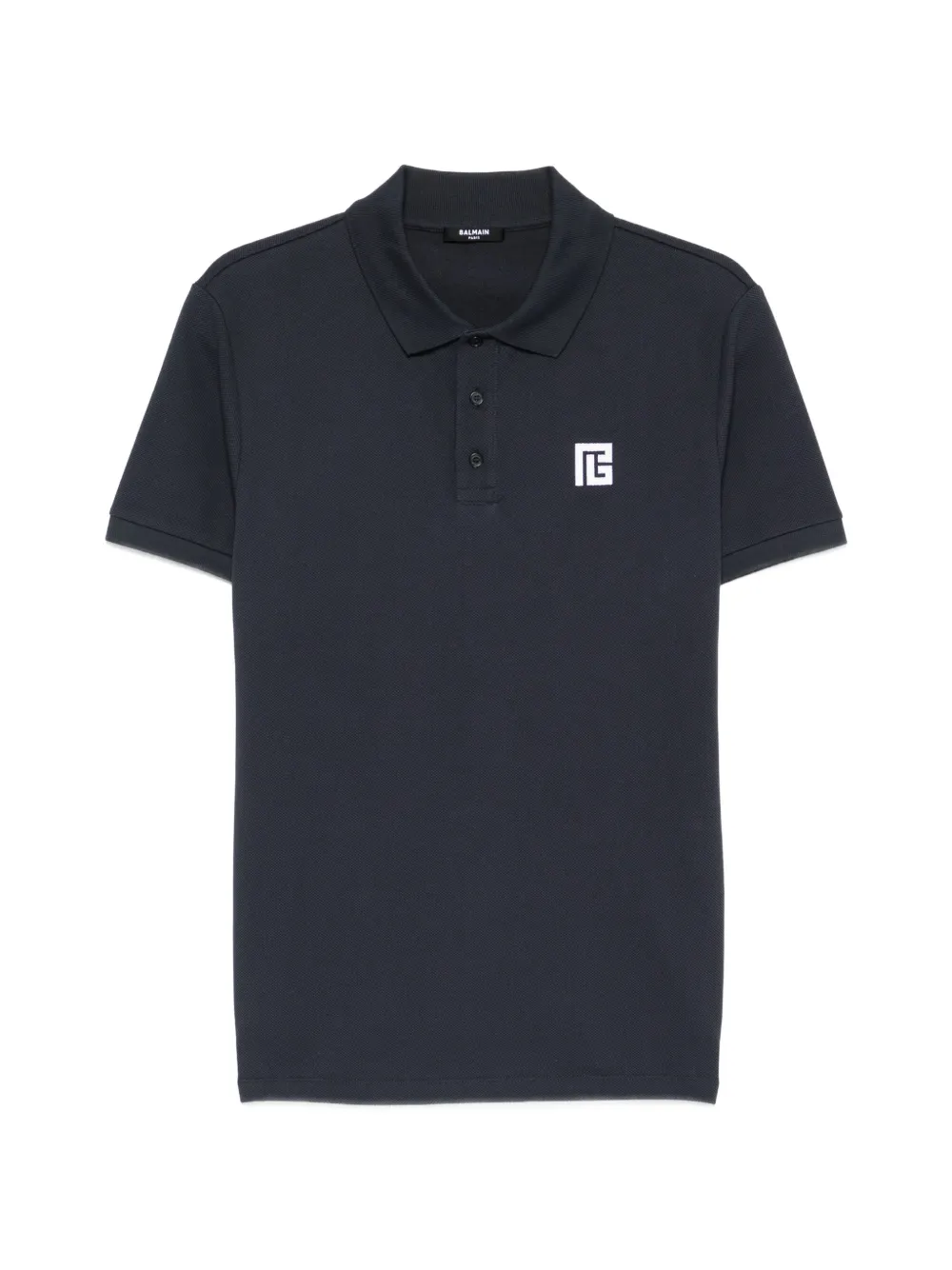Balmain logo polo shirt - Blu