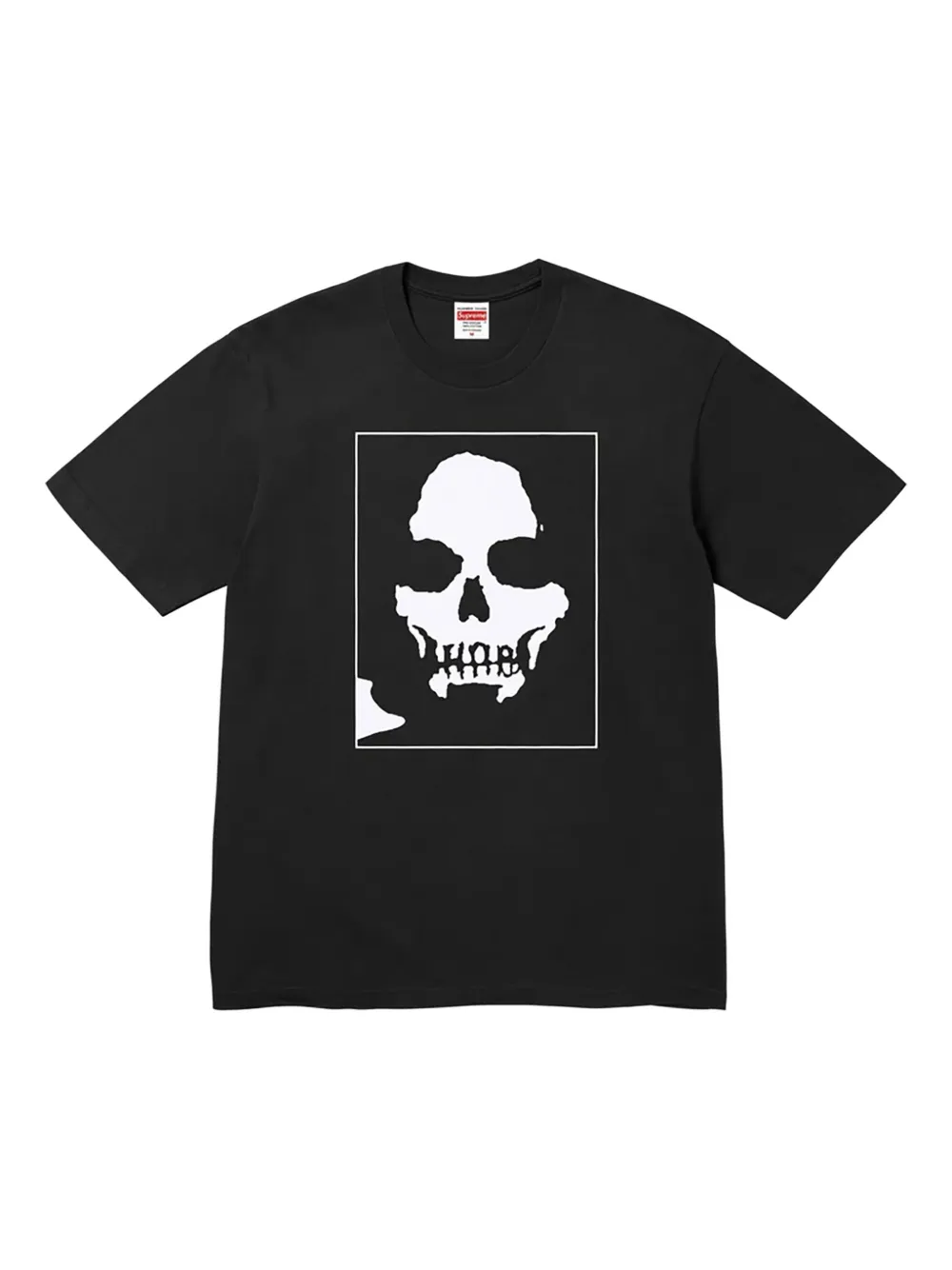 Supreme T-Shirt mit Totenkopf - Schwarz