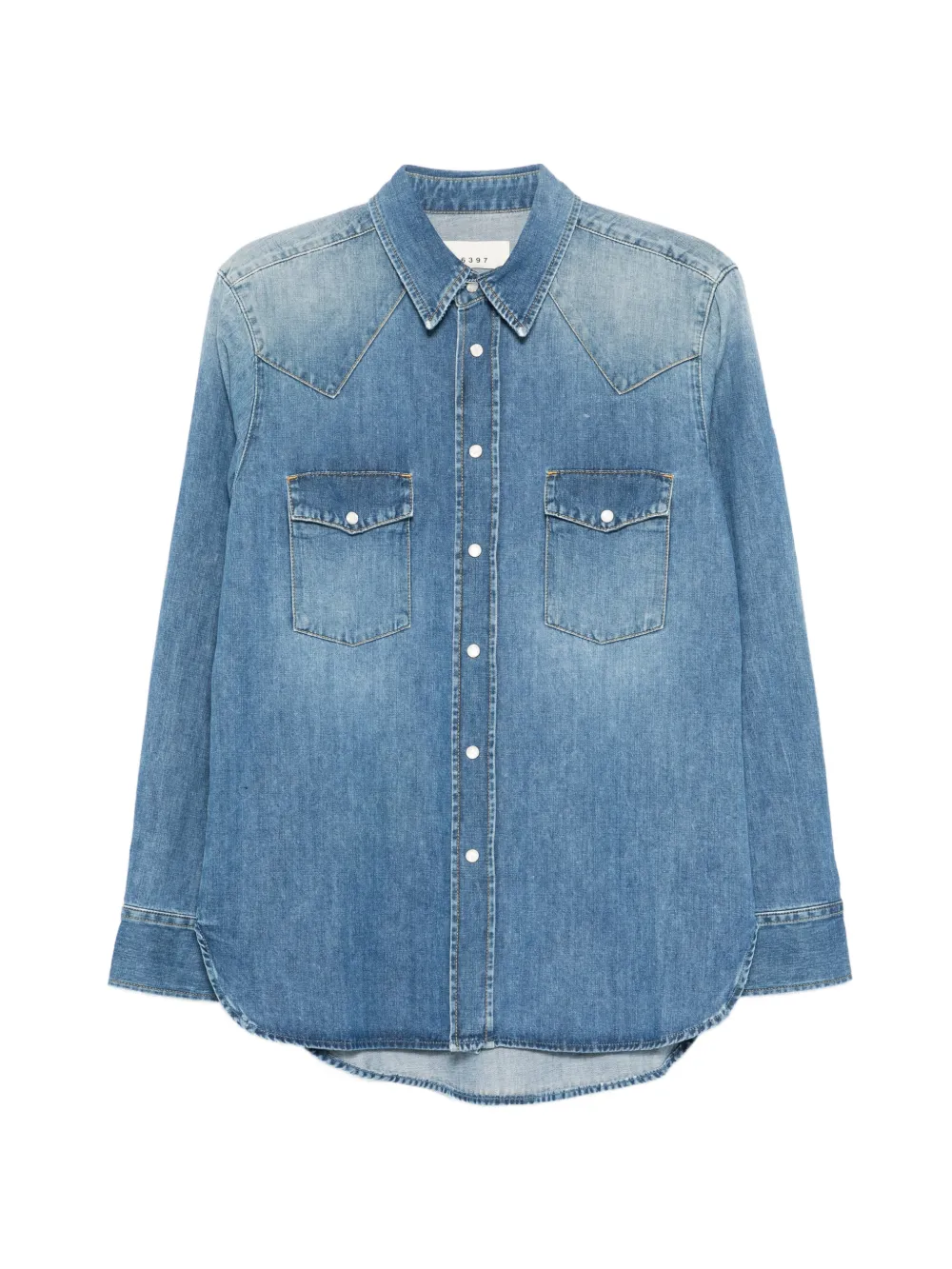 6397 denim pocket shirt - Blu