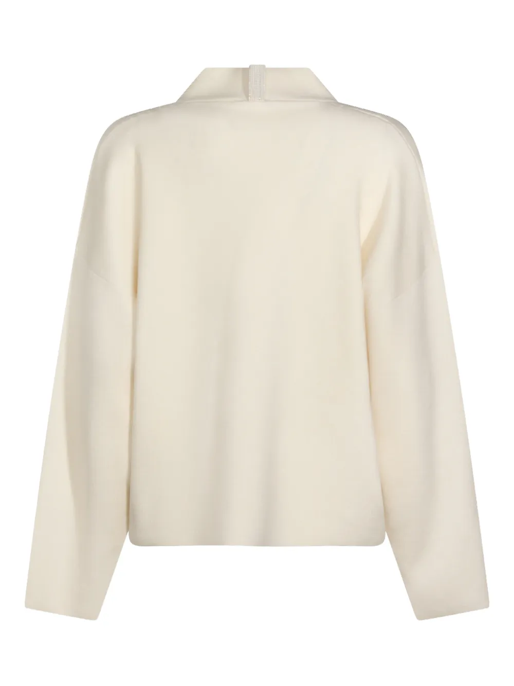 Fabiana Filippi Vest met lange mouwen en rits Beige