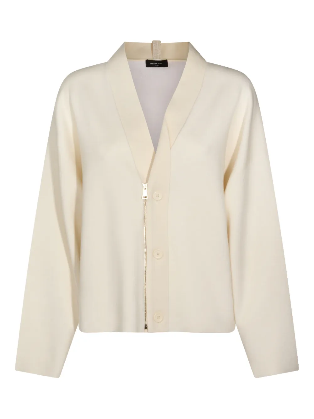Fabiana Filippi zip-button long-sleeve cardigan - Toni neutri