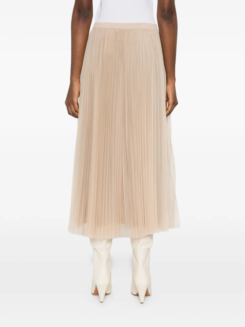 Fabiana Filippi Tulen plooirok Beige