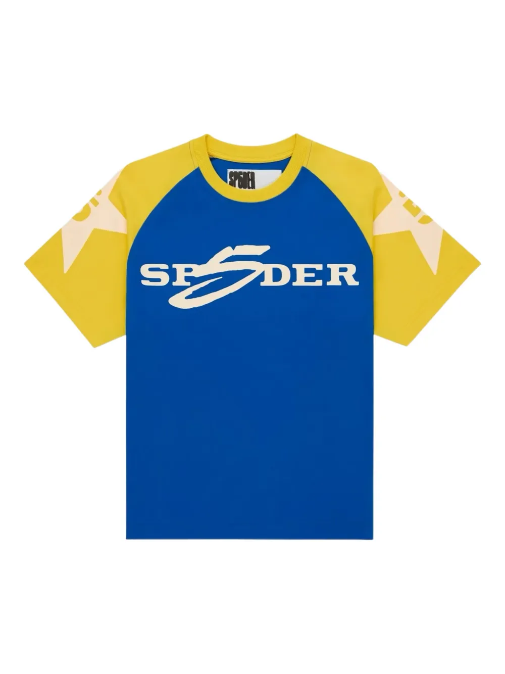 SP5DER star-motif T-shirt - Blu