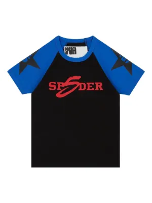 SP5DER スパイダーウェブ ロゴ Tシャツ | ブルー | FARFETCH JP