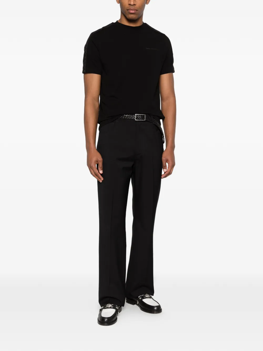 Karl Lagerfeld T-shirt met ronde hals Zwart
