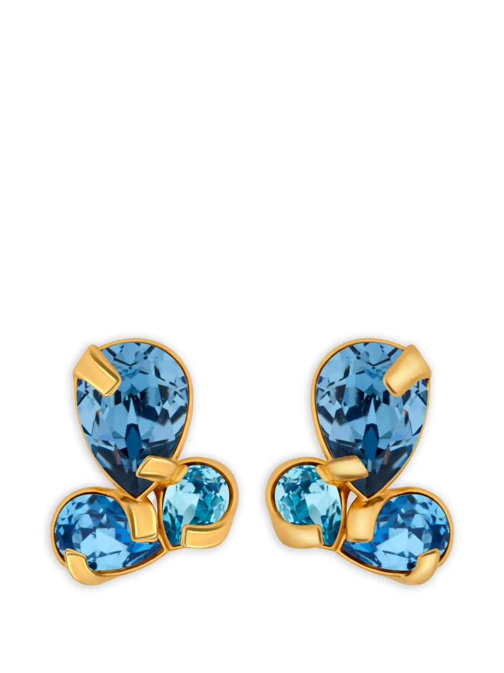 Oscar de la Renta crystal-embellished earrings - Gold