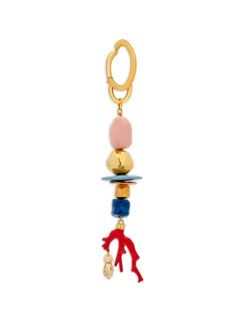 Oscar de la Renta multicolour beaded bag charm