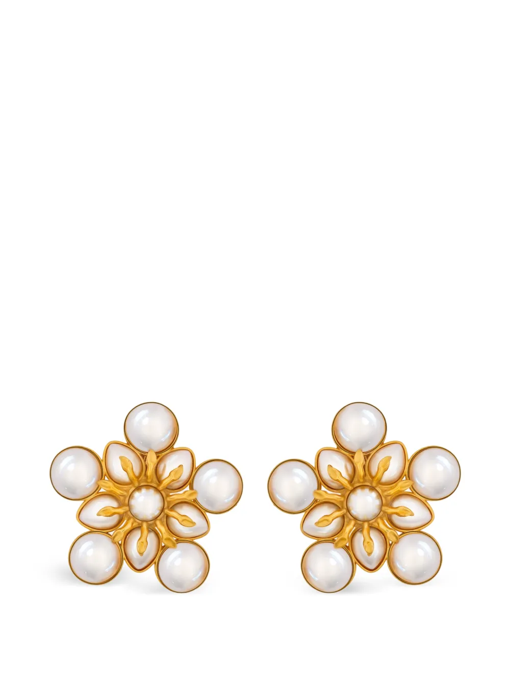 Oscar de la Renta Orecchini a fiore - Oro