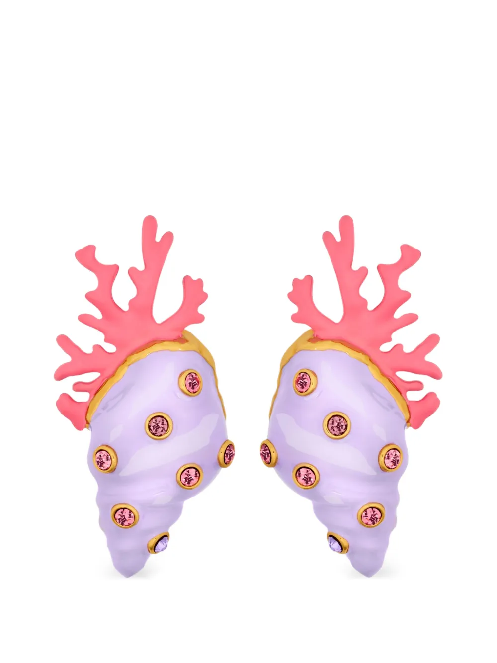 Oscar de la Renta Orecchini a conchiglia - Oro