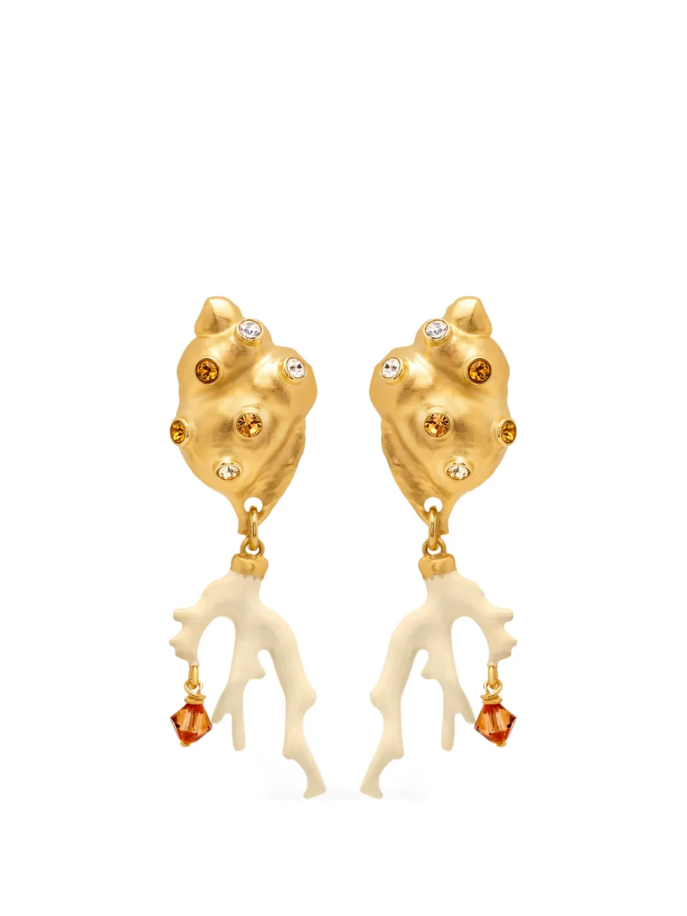 Oscar de la Renta Orecchini pendenti a conchiglia - Oro