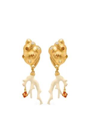 ETRO ペイズリー ドロップピアス | ゴールドトーン | FARFETCH JP