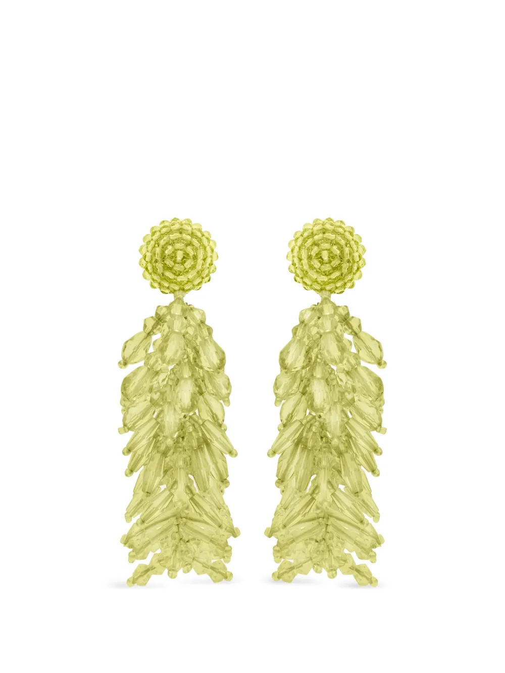 Oscar de la Renta Orecchini pendenti con perline - Verde