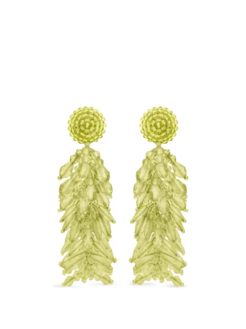Oscar de la Renta beaded drop earrings