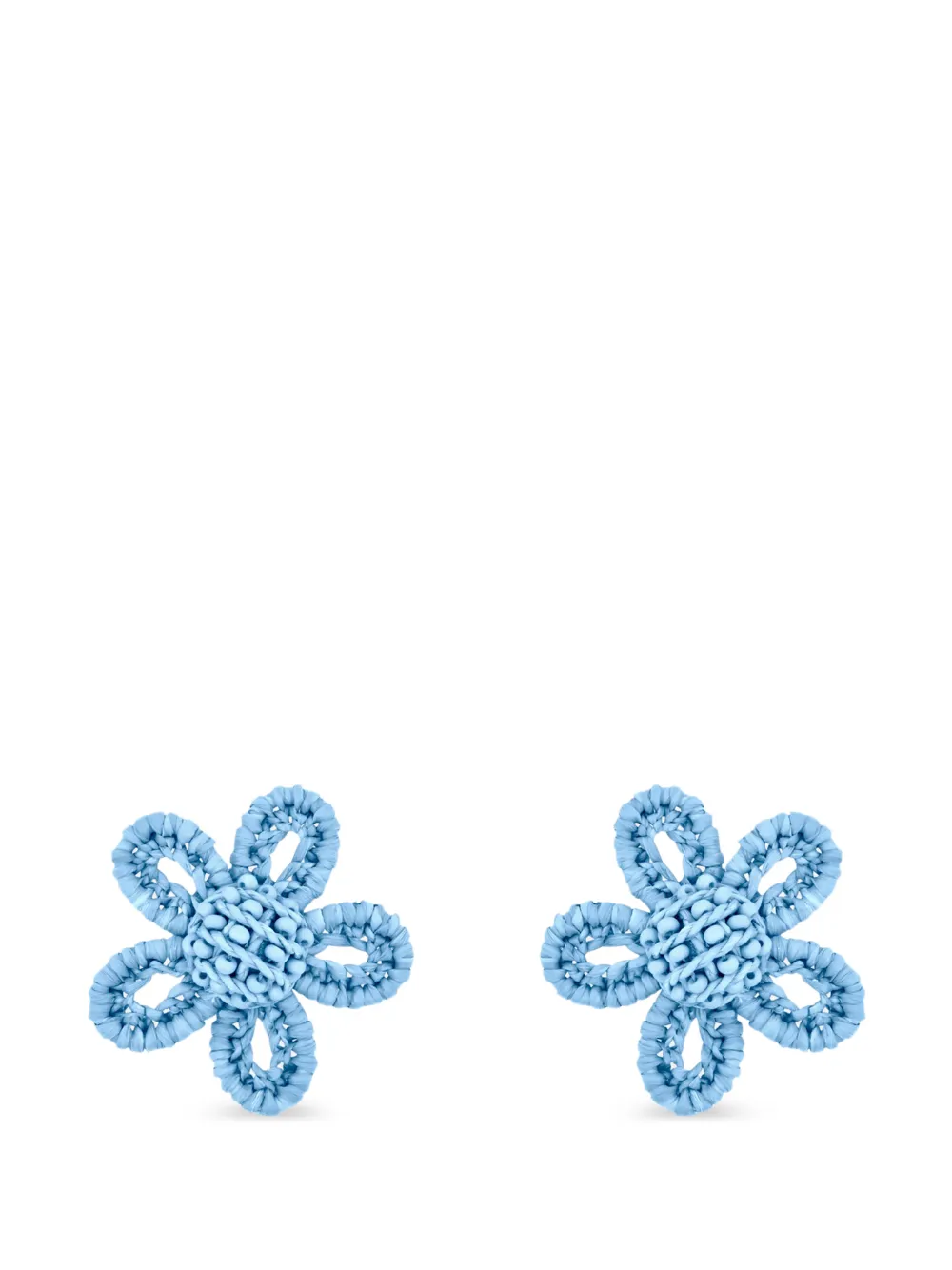 Oscar de la Renta Orecchini a fiore - Blu