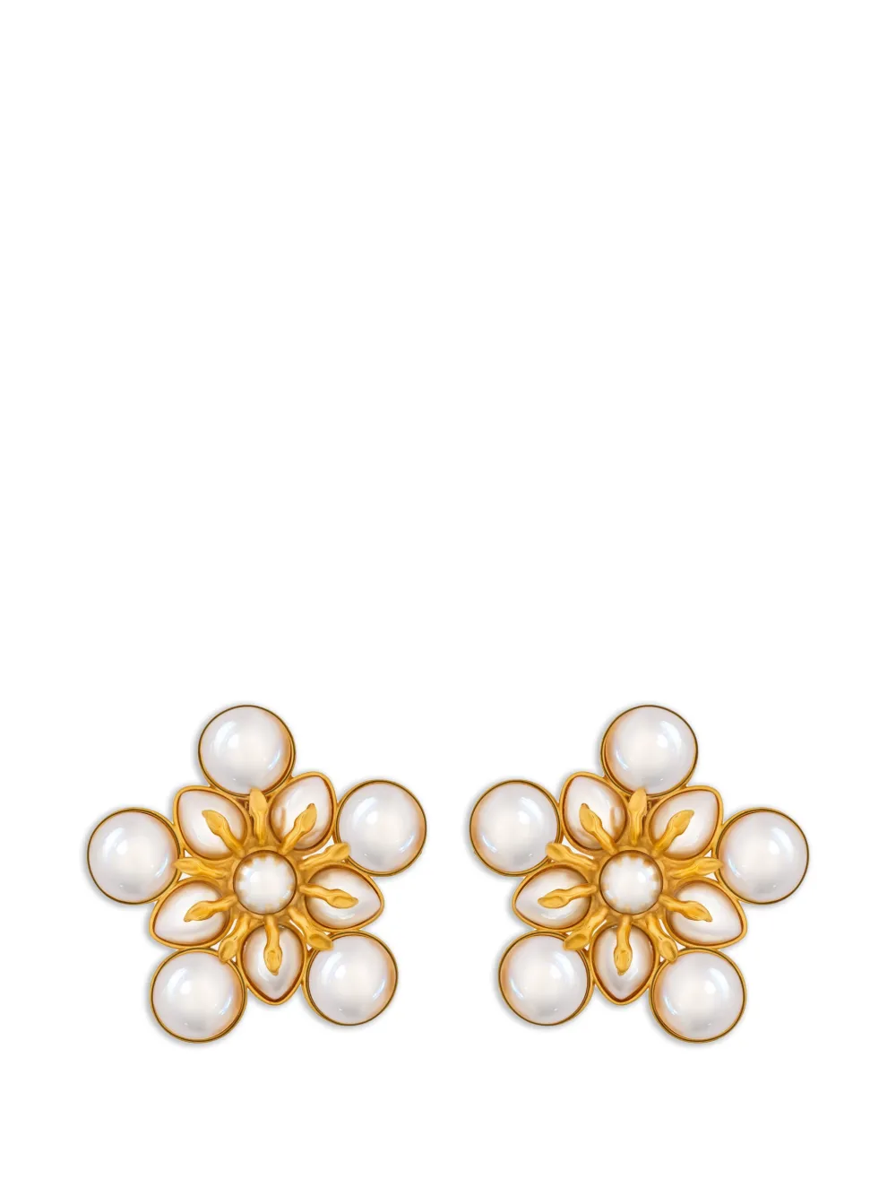 Oscar de la Renta Orecchini a fiore - Oro