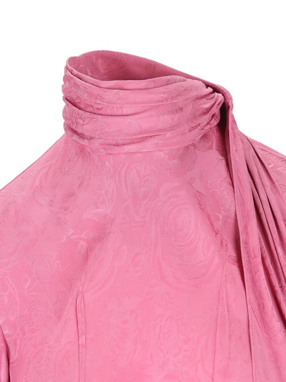 Gucci Jurk met lange mouwen en bloemenprint Roze