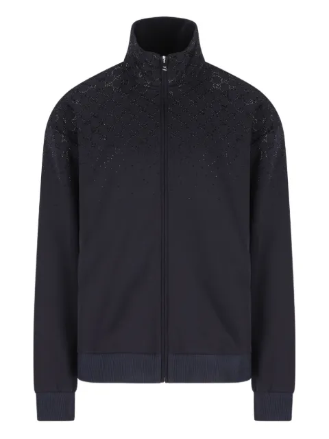 Gucci monogram zip-up sweatshirt