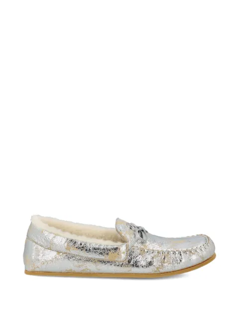 Gucci logo-plaque knot -detail loafers
