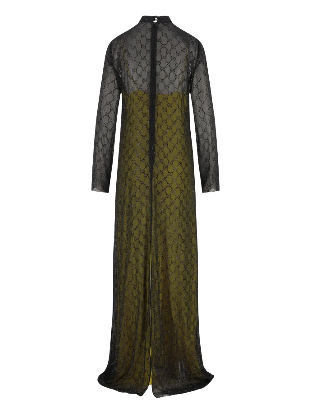 Gucci logo maxi dress - Groen