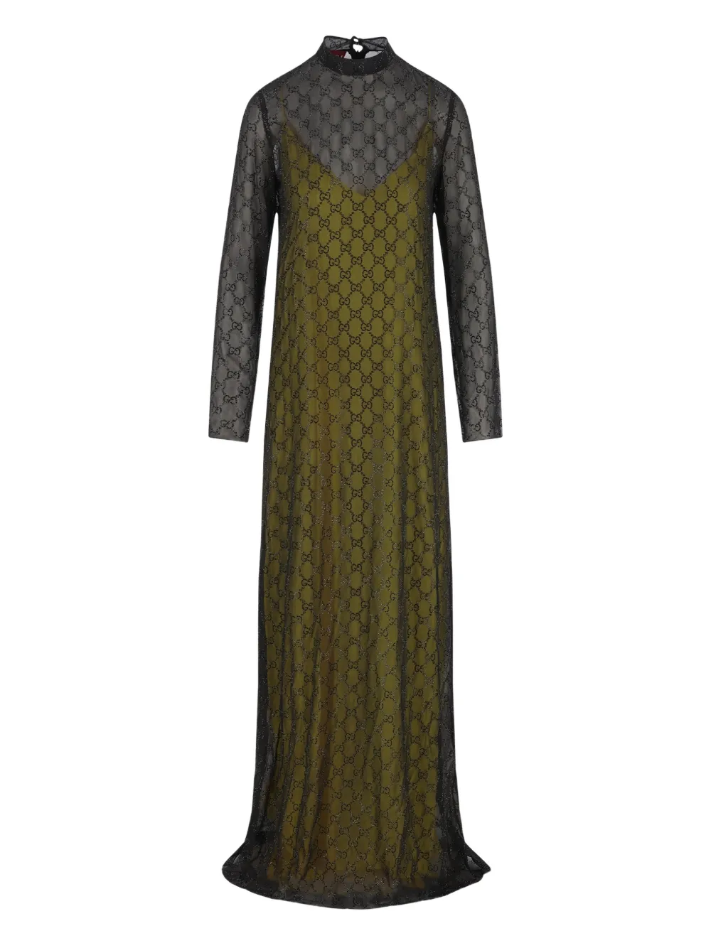 Gucci logo maxi dress - Green