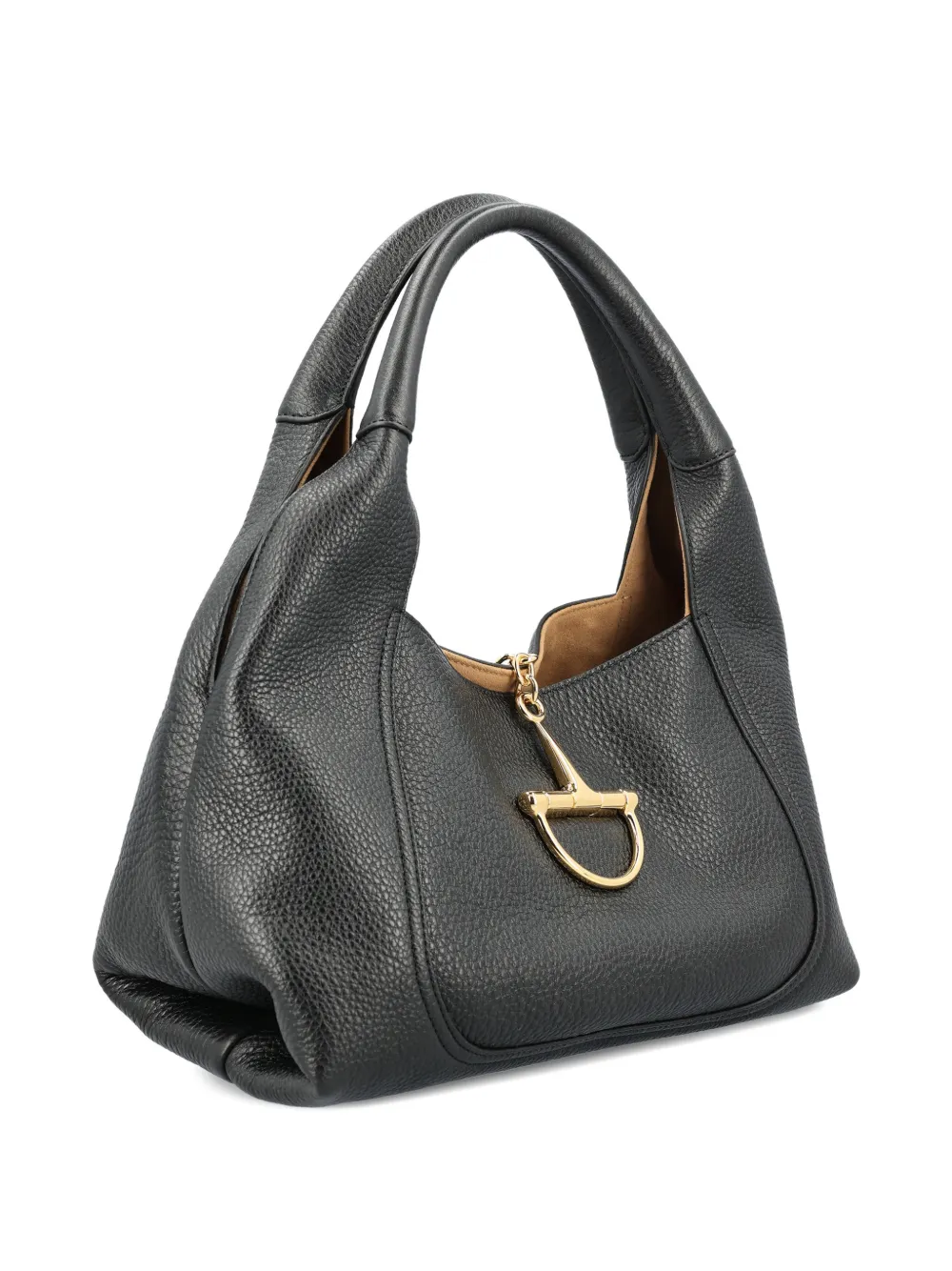 Gucci large horsebit shoulder bag - Zwart