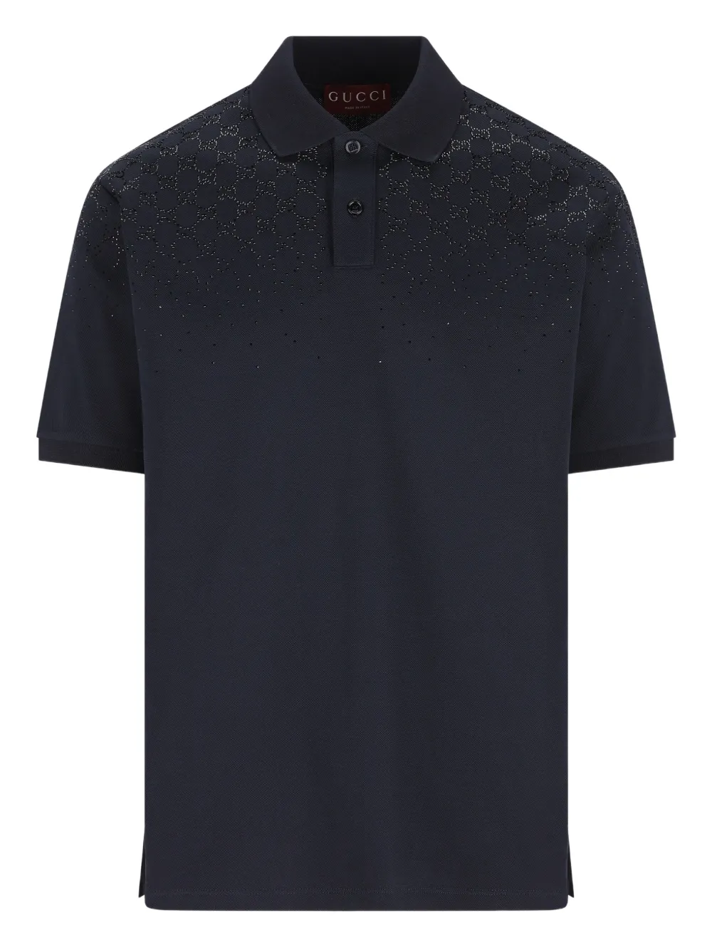 Gucci embellished polo shirt - Blau