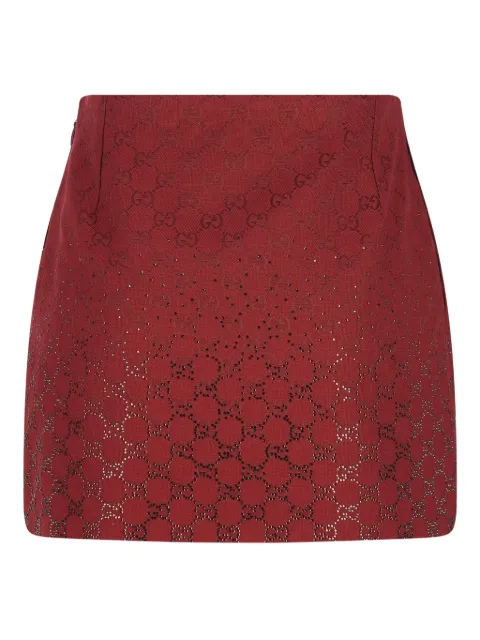 Gucci GG-logo embellished mini skirt